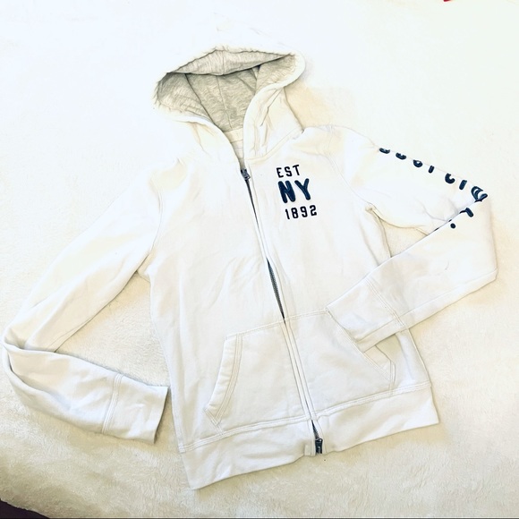 Abercrombie & Fitch Junior White Hoodie - Picture 4 of 9